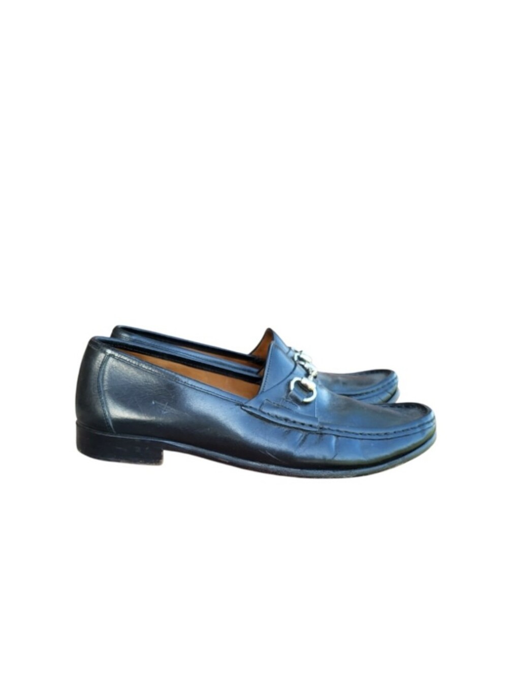 Cole Haan Pinch Horsebit Black Leather Slip Loafer Dress Shoe Horse Bit Men 10